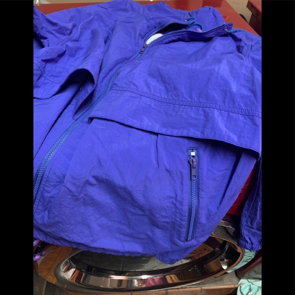 Eddie Bauer vintage windbreaker jacket purple XL - Picture 7 of 8